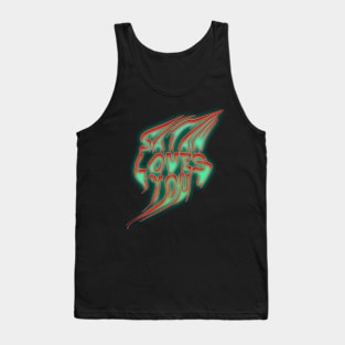 satan loves you melted Tank Top